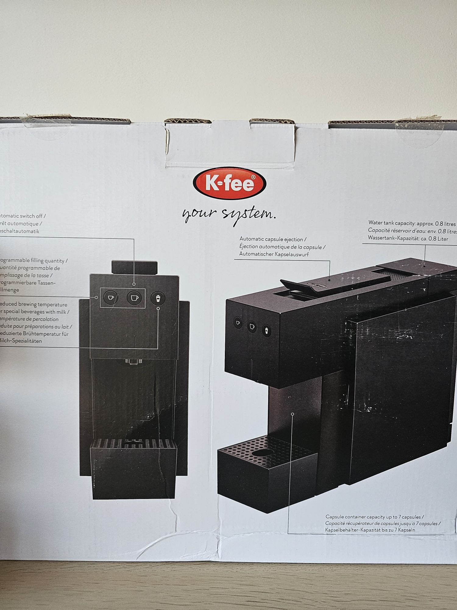 Brand New K-Fee Square Coffee Machine – Capsule System for Espresso, T