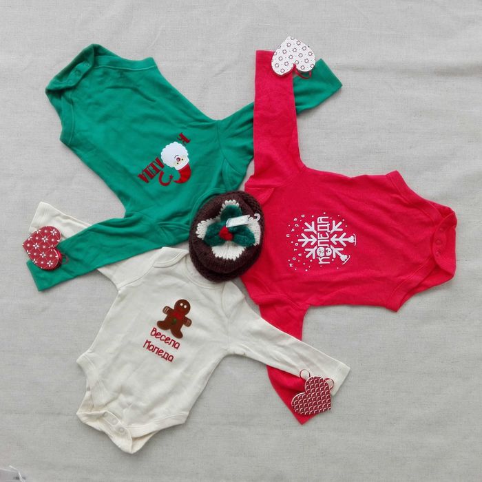 Коледа - бебешки бодита