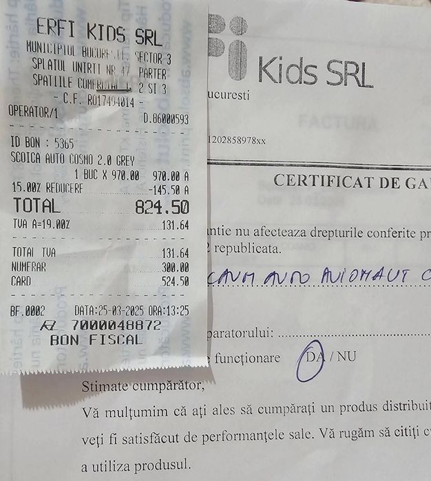 Scoica auto testata ADAC