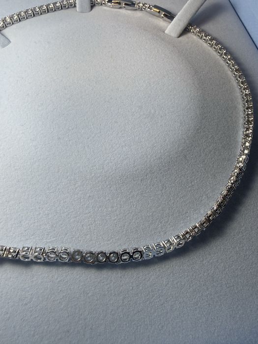Set colier tennis deluxe si cercei swarovski