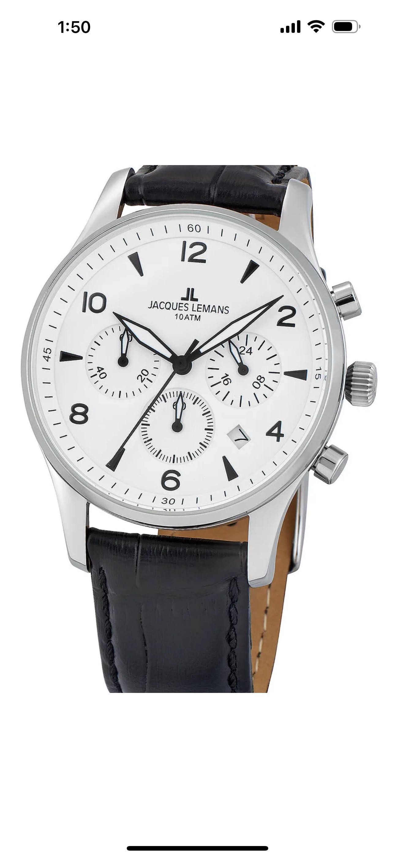 Мъжки часовник Jacques Lemans хронограф (ИЗПОЛЗВАН)