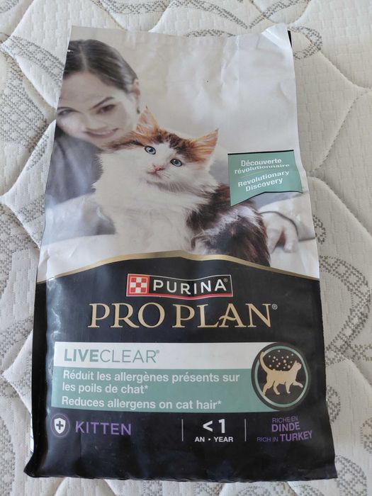 Кошачий корм Proplan LiveClear для котят