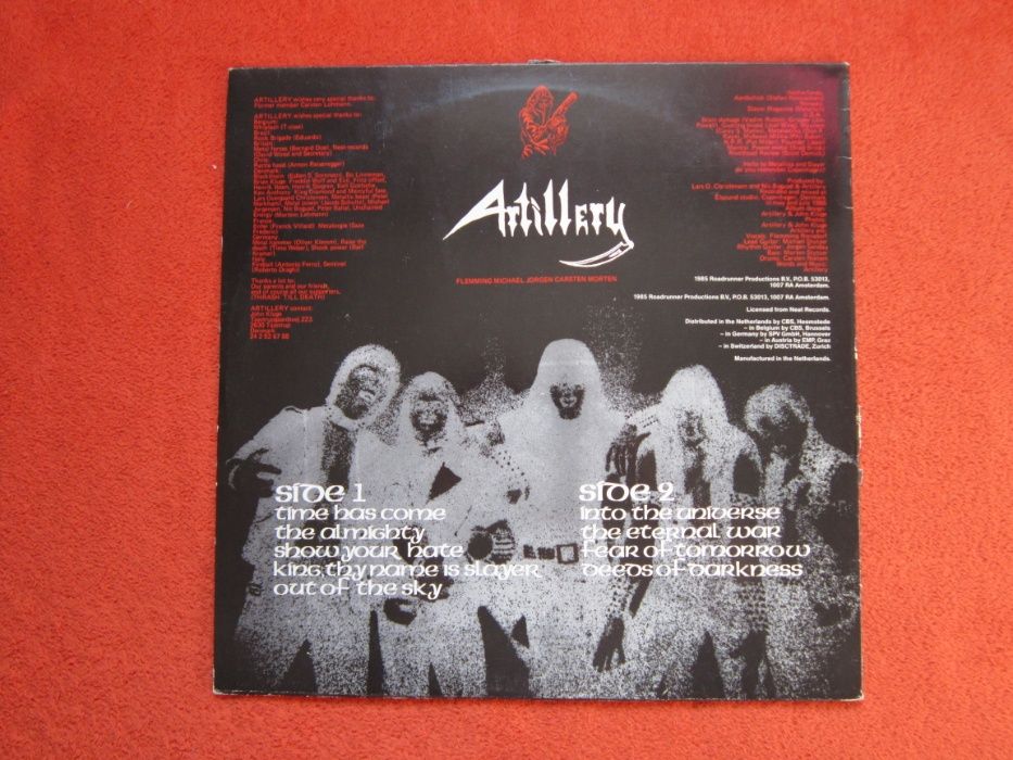 vinil Artillery Fear Of Tomorrow firstAlbum Olanda'85 Heavy Metal