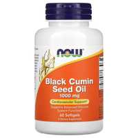 Масло семян черного тмина, Now Foods, 1000 мг, 60 капсул