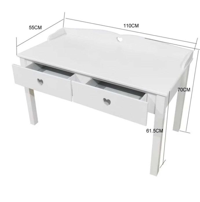 Елегантно детско бюро или тоалетка с размери 110/55/61