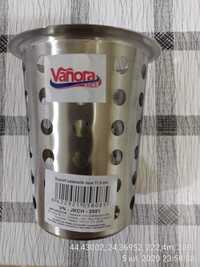 Suport ustensile Vanora Home, Inox, 11.5 x 14 cm