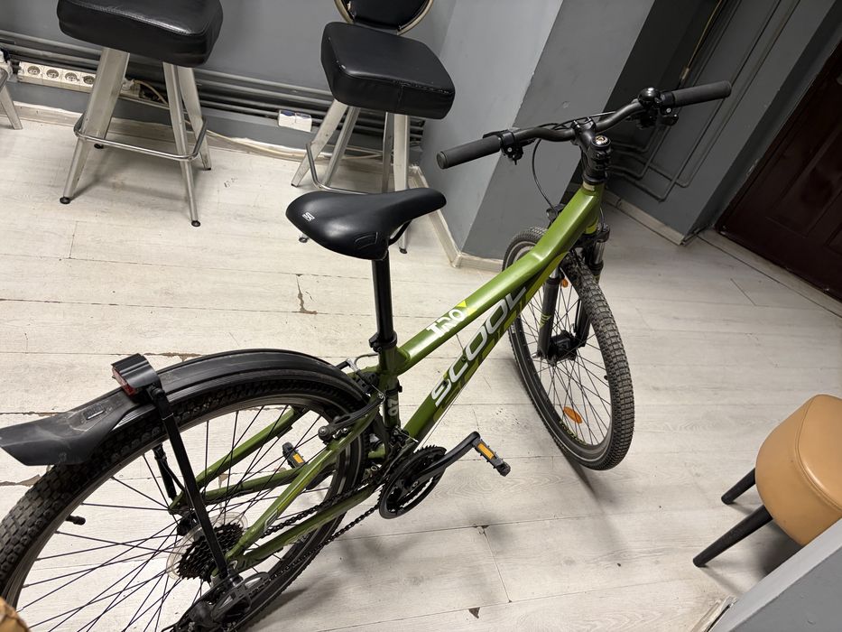 S'COOL Bicicletă copii troX EVO 21s verde/galben