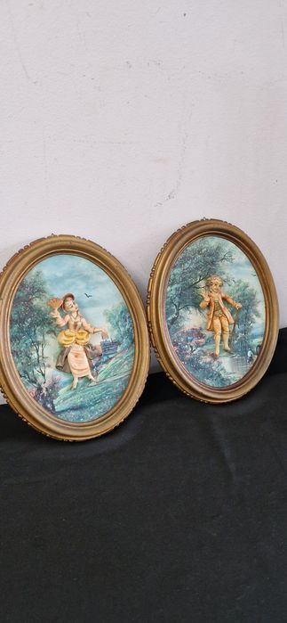 Set tablouri ovale cu personaje 3D