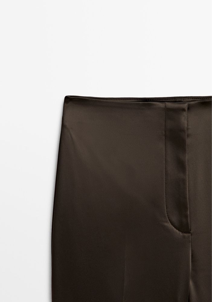 Pantaloni satinati Massimo Dutti