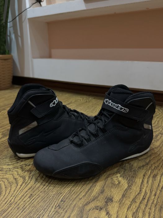 Ghete Moto Alpine Stars Negre Marime 45.5 In Cutie Originala