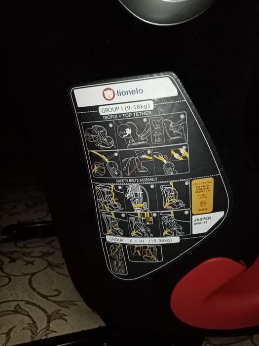 Scaun auto Lionelo Jasper cu isofox