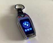 Brichetă electronică BMW cu logo iluminat LED și breloc USB