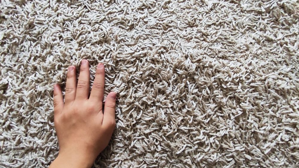 Палас кілем ашыл түсте