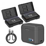 Set 2 acumulatori 2850mAh + incarcator dublu camere Insta360 X5