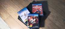 Playstation 4 slim + джостик( dualshock 4 ) +  3 игры( на фото )