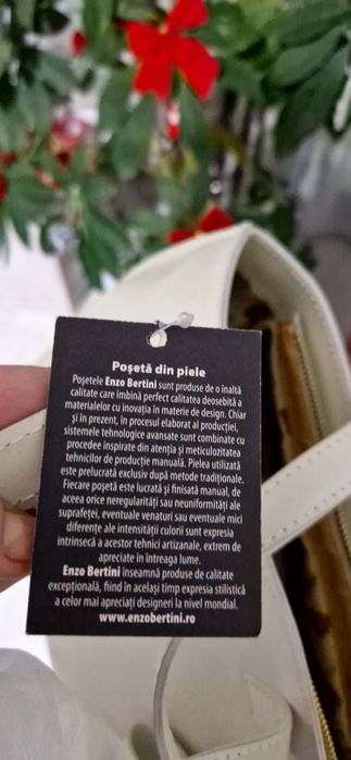Geanta noua din piele Enzo Bertini