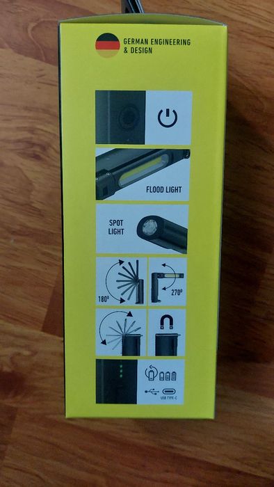 LEDLENSER Lanterna W6R Work Black 500LM+USB