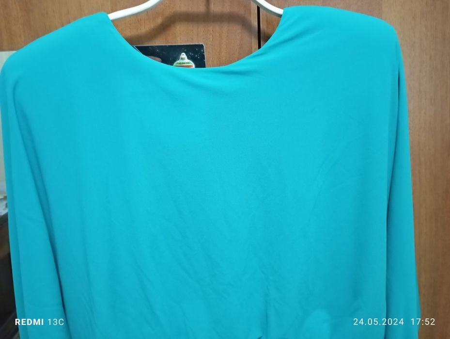 Rochie elegantă turcoaz mar L