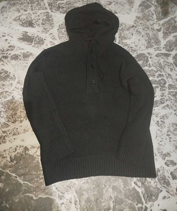 кофта вязанная с капюшоном