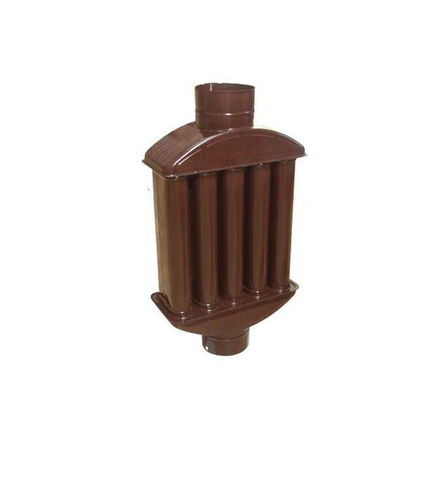 Burlan Recuperator Caldura Soba Semineu Emailat 120mm Maro AB