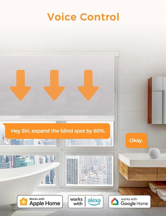 Set 2 buc Refoss WLAN comutator oblon rulant compatibil Apple HomeKit