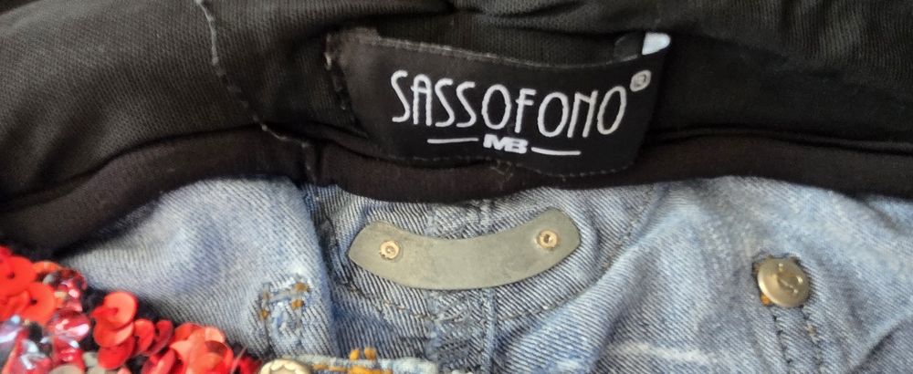 Ефектен дънков комплект Sassofono, размер S/M