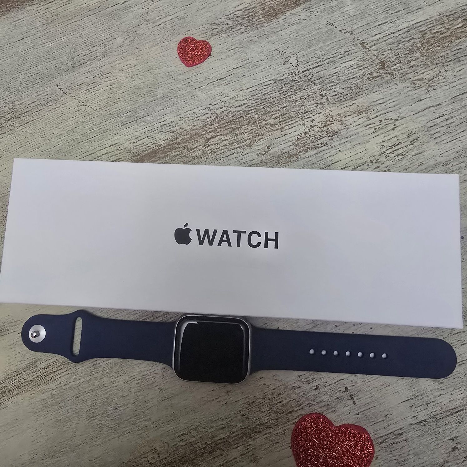 Apple Watch AW SE 44 SIL AL Denim SB