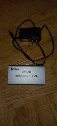 Продам HDMI сплитер +  HDMI кабели