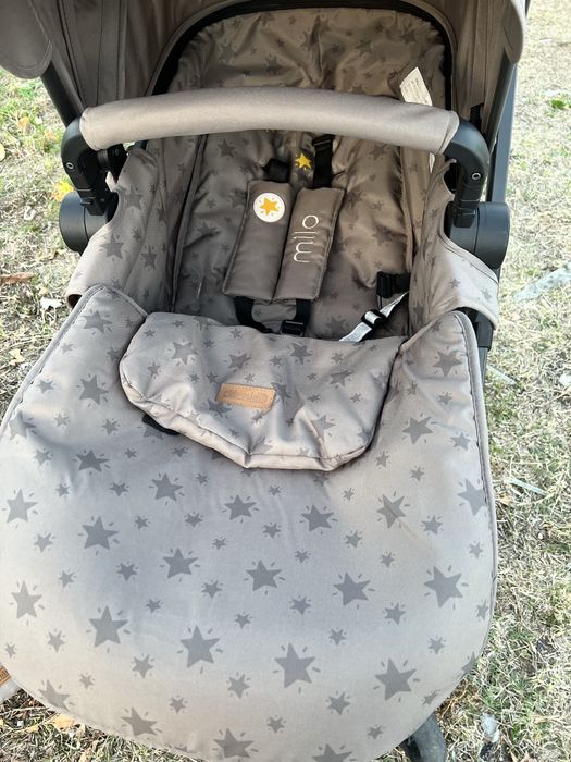 Бебешка количка комбинирана Чиполино кошче за новородено 3 в 1