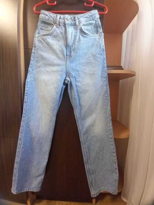 Blugi talie inalta drepti, marime S