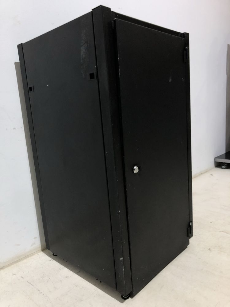 Rack Server h 115 cm, Metalic, Negru, Montare Podea