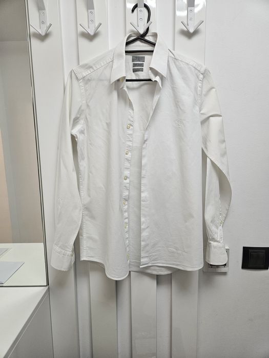 Cămașă Damat albă S 70% REDUCERE