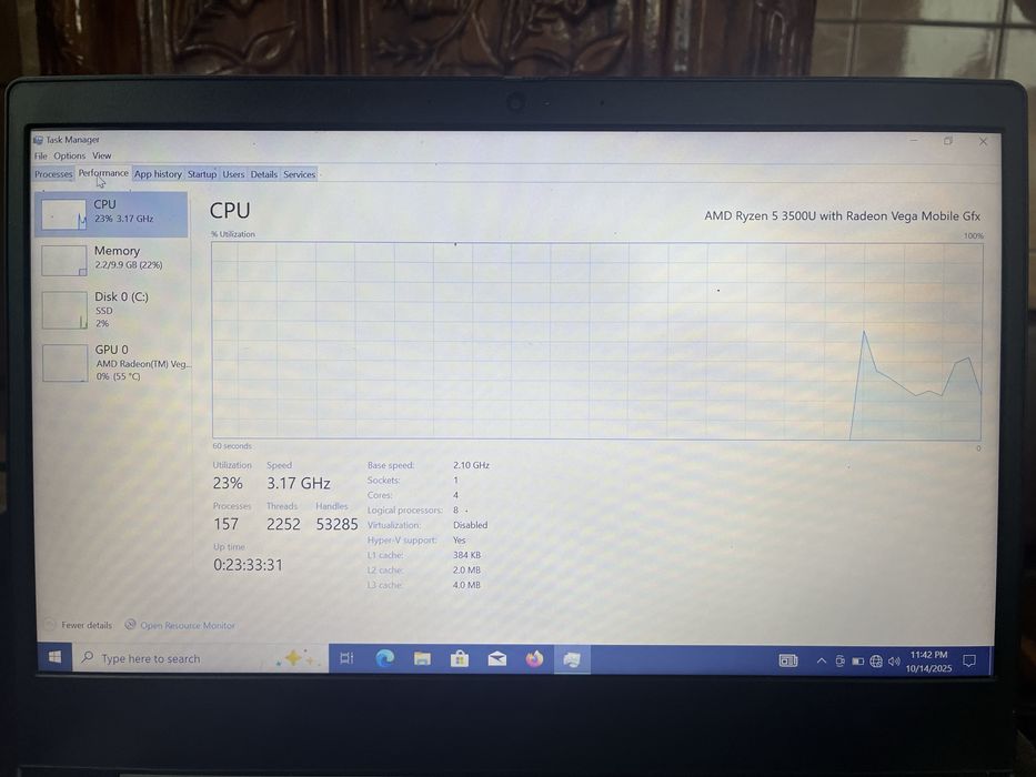 Laptop lenovo ryzen 5