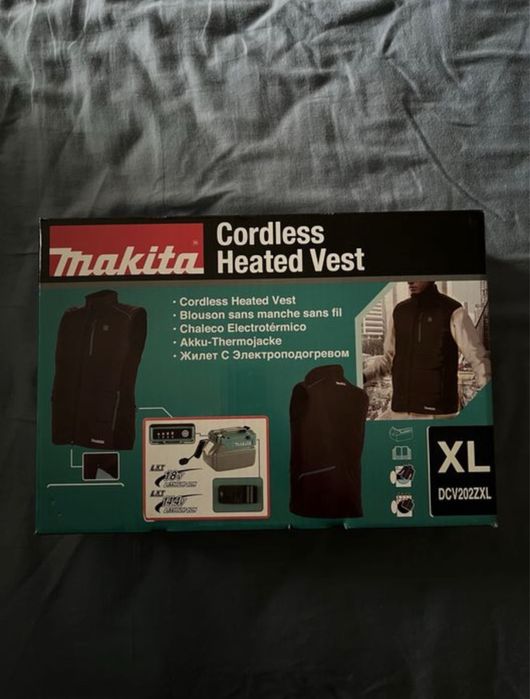 Работен елек с подгряване Makita DCV20Z, 18V Li-Ion