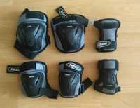 Комплект протектори: Защита за колене, лакти и ръце, китки