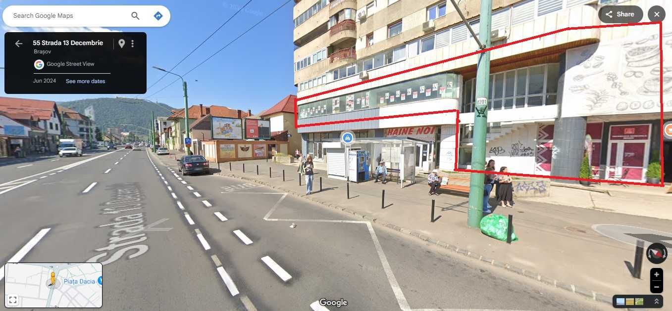 Spațiu comercial 275 mp – Etaj 1 -Amenajare susținută de proprietar