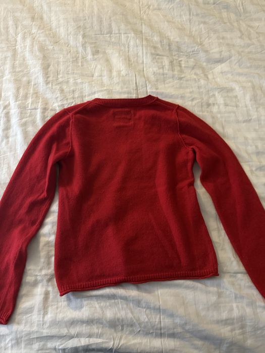 Червен пуловер Marc O’Polo от вълна и кашмир