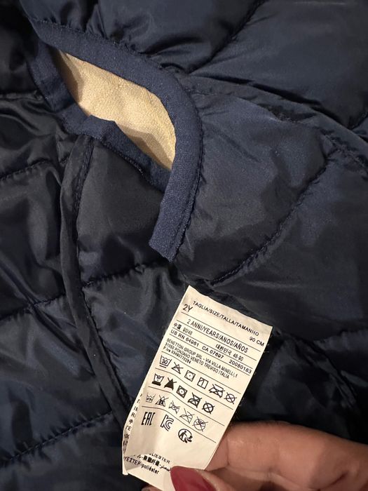 Детско тъмно синьо елече за момиче United colors of Benetton 2 години