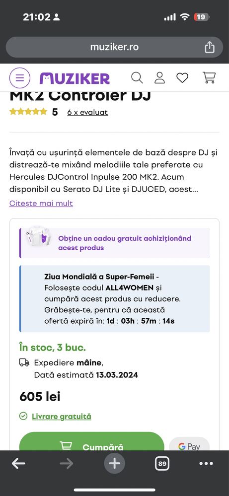 Hercules DJ INPULSE 200 MK2 Controler DJ