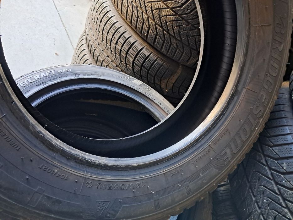 1xAnvelopa second iarna 195 65 R16C Bridgestone 9mm 2022