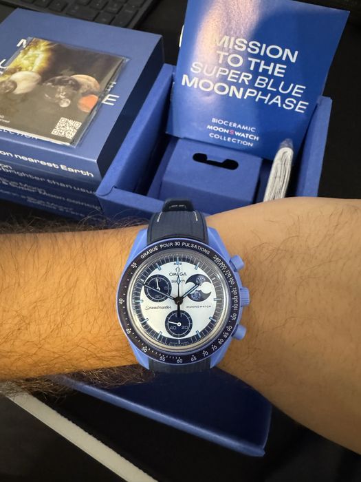 Ceas Moonswatch Mission to Super Blue Moon editie limitata