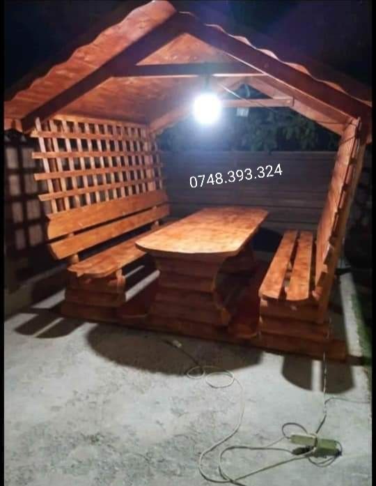 Foisor  pavilion  din lemn masiv bușteni