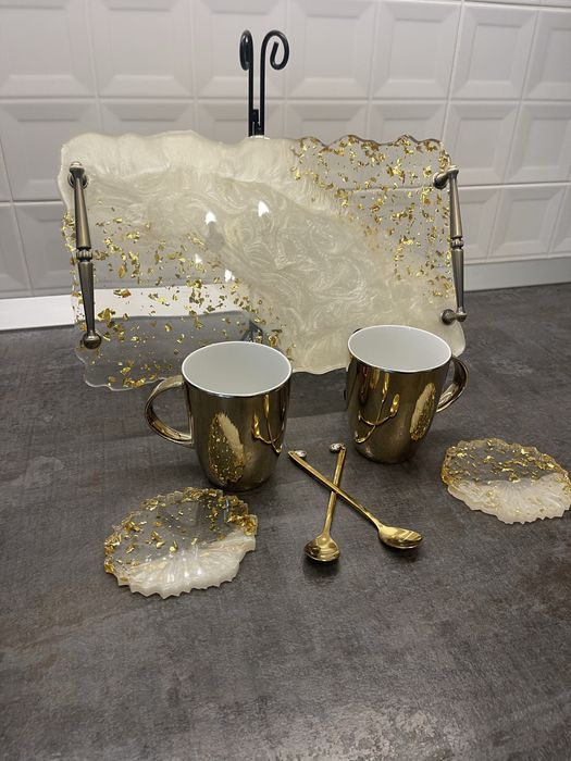 Set Tavă de servire din rășină