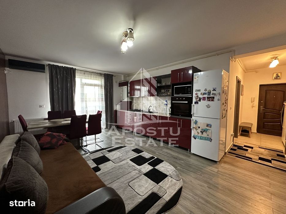 Apartament cu 3 camere mobilat si cu gradina proprie de 50mp in Giroc.