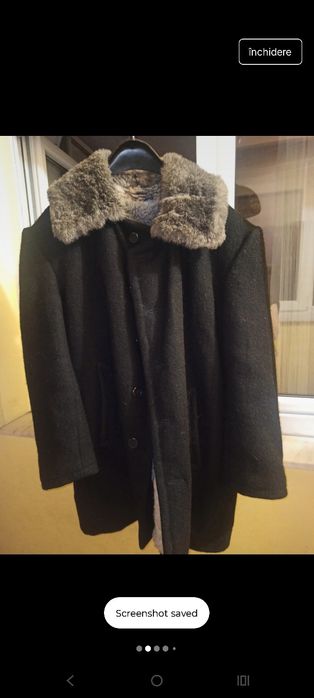 Cojoc bărbătesc tradițional autentic lână și blană, zona Harghita