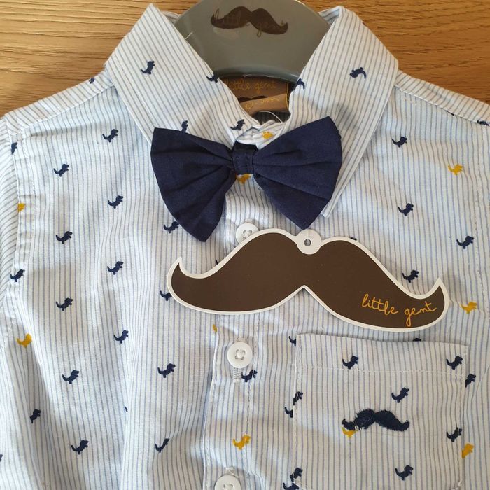 Set body și pantaloni bumbac 3-6 luni. Costum băieței