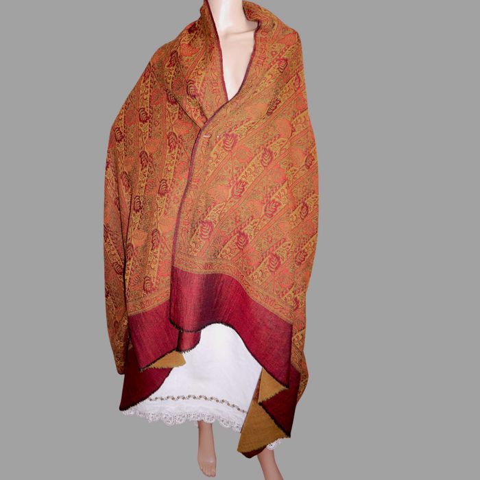 Sal mare de lana sau casmir, esarfa groasa, broboada