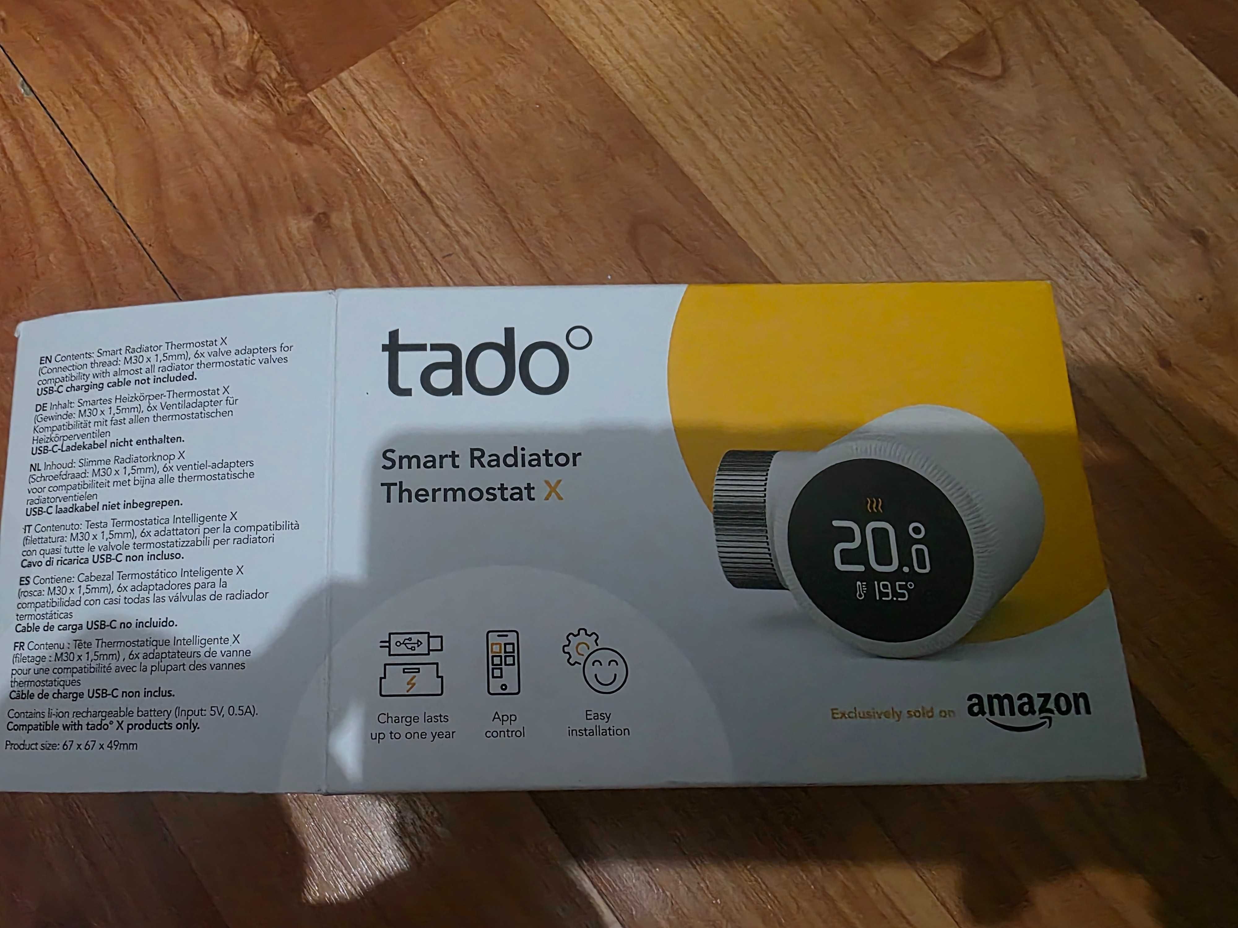 Cap robinet termostat pentru calorifer smart Tado Smart Radiator X