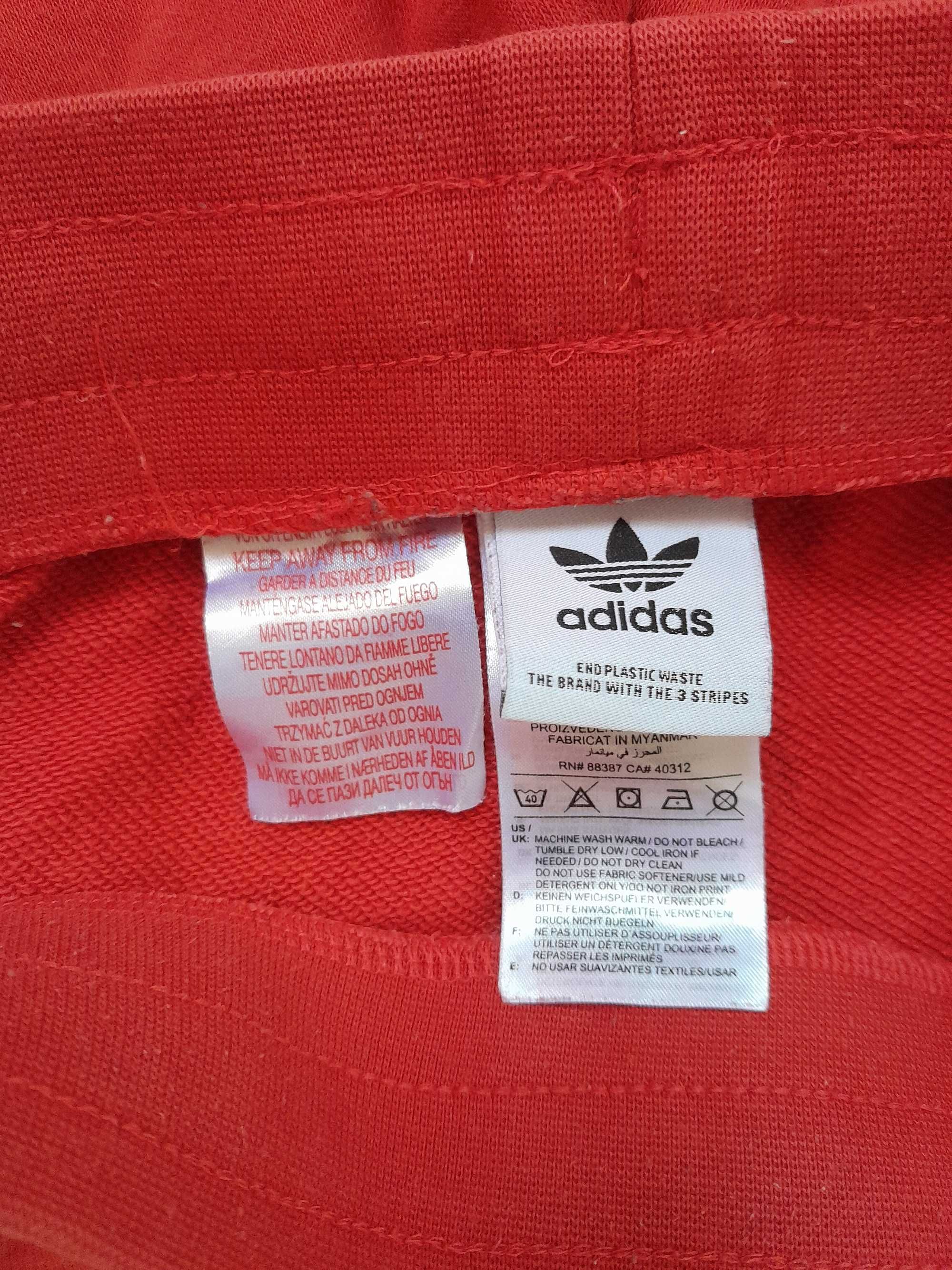 Долнище анцунг - ADIDAS ORIGINALS Tapered Leg 'Adicolor Sst' в Червено