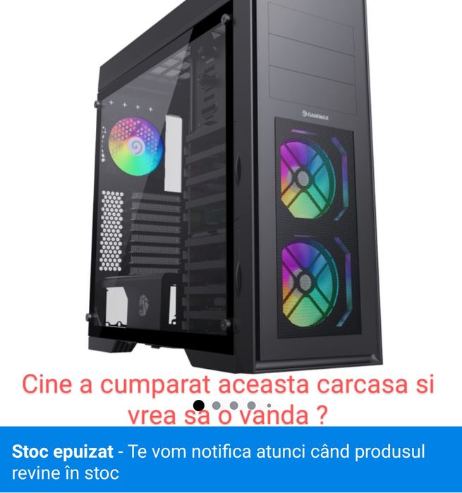 Carcasa Gamemax Rtx Amd Intel Asus Msi Gigabyte Corsair pasta termica